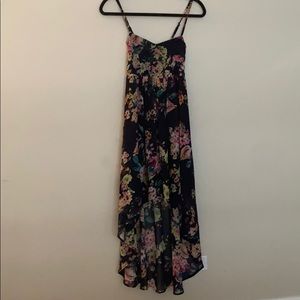 Floral high low dress
